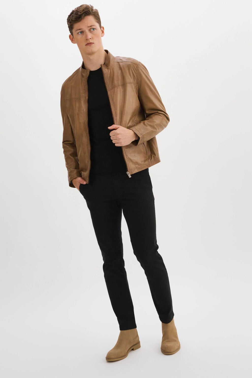 Regenecy Lucio Leather Jacket - Briggs Clothiers