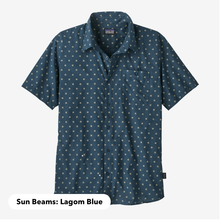 Patagonia Go To Shirt - Men's M Sun Beams - Lagom Blue