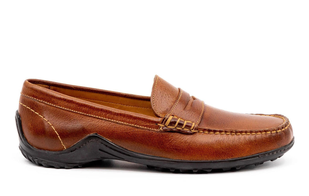 Martin Dingman Bill Water Buffalo Leather Penny Loafer - Briggs Clothiers