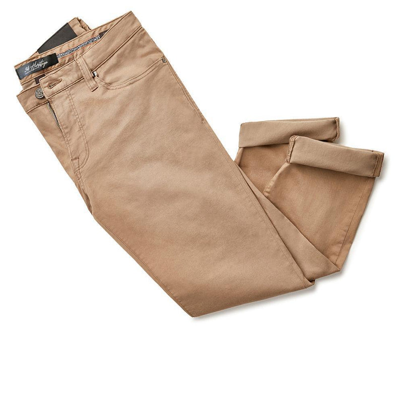 34 Heritage Courage Straight Leg Pants In Khaki Twill - Briggs Clothiers