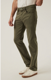 34 Heritage Courage Straight Leg Pants In Dark Olive Twill