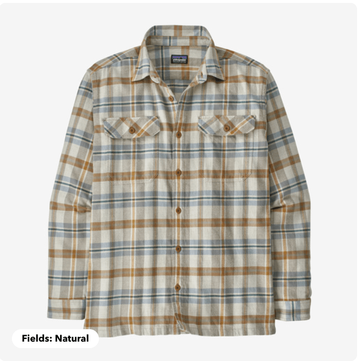 Patagonia Long-Sleeved Organic Cotton Midweight Fjord Flannel Shirt - Briggs Clothiers