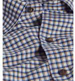 David Donahue Blue & Chocolate Checked Shirt - Briggs Clothiers