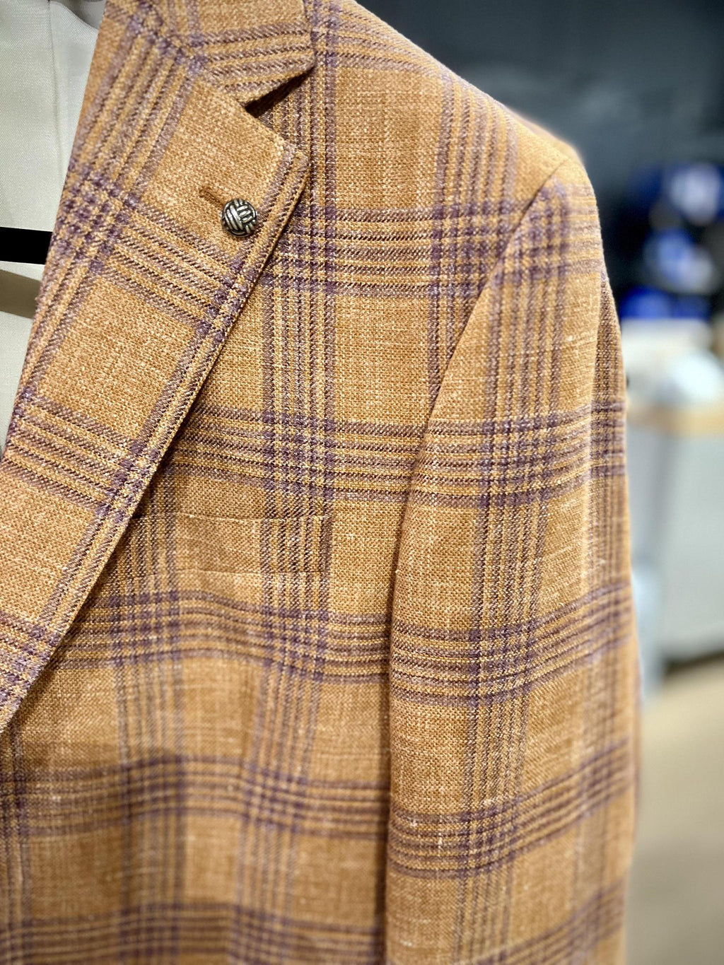 Jack Victor McAllen Windowpane Check Sport Jacket