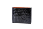 Martin Dingman Anthony Hand Finished Alligator Grain Leather Billfold - Black - Briggs Clothiers
